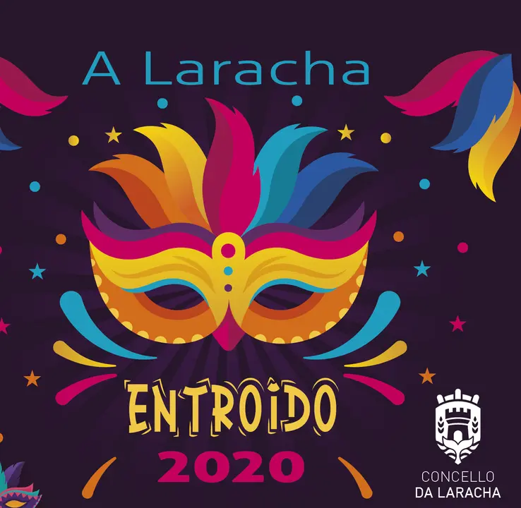 Cartel do Entroido 2020 na Laracha. 