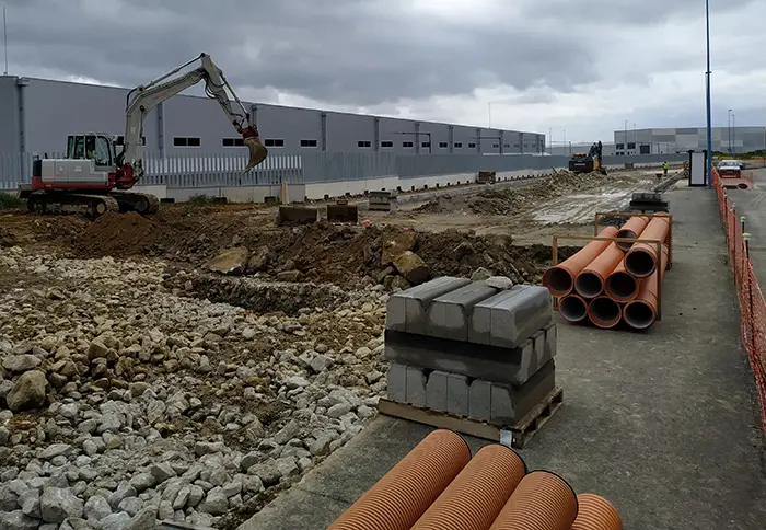 Obras en parcela do pol&iacute;gono empresarial (imaxe do arquivo)