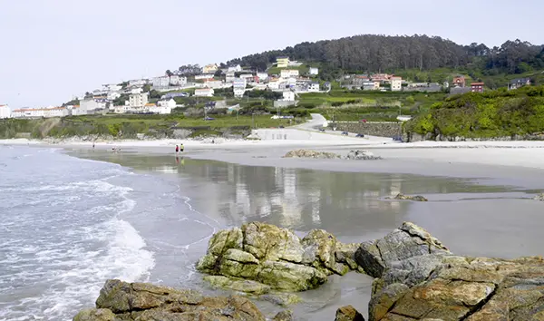 Praia de Cai&oacute;n, no Concello da Laracha
