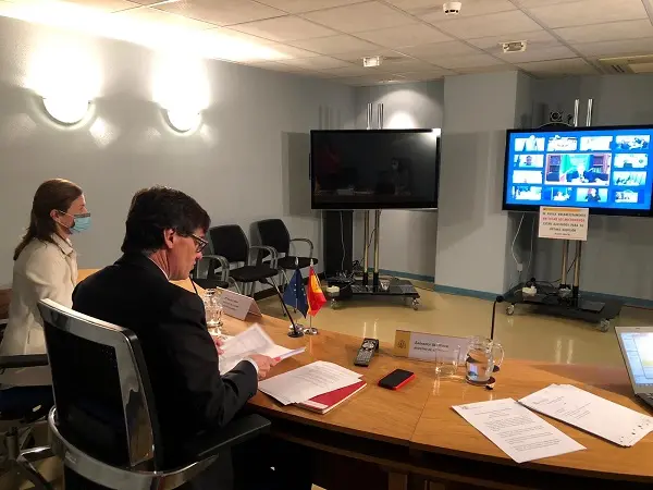 Salvador Illa particip&oacute; en la reuni&oacute;n informal de ministros de
Sanidad de la Uni&oacute;n Europea