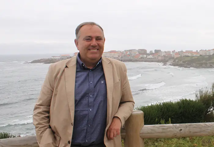 El alcalde Jos&eacute; Manuel L&oacute;pez Varela en Cai&oacute;n, A Laracha