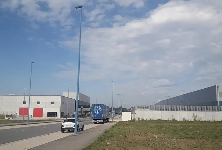 Vista do pol&iacute;gono industrial da Laracha