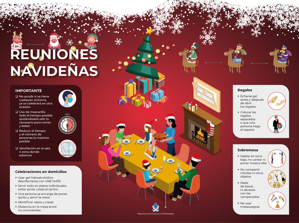Recomendaciones enfermeras para tener una Navidad segura
