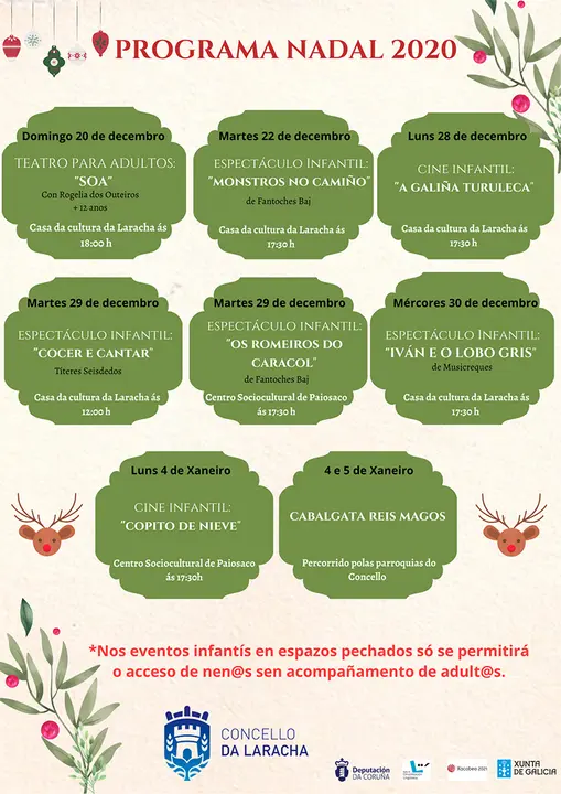 programa de Nadal do Concello da Laracha