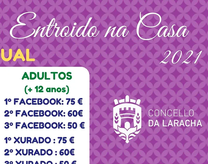Parte del cartel do concurso de disfraces de Entroido. Ver completo debajo do texto