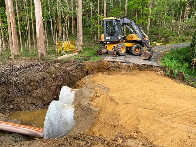 Obras executadas desde O Formigueiro ata Quint&aacute;ns (parroquia de Vila&ntilde;o)