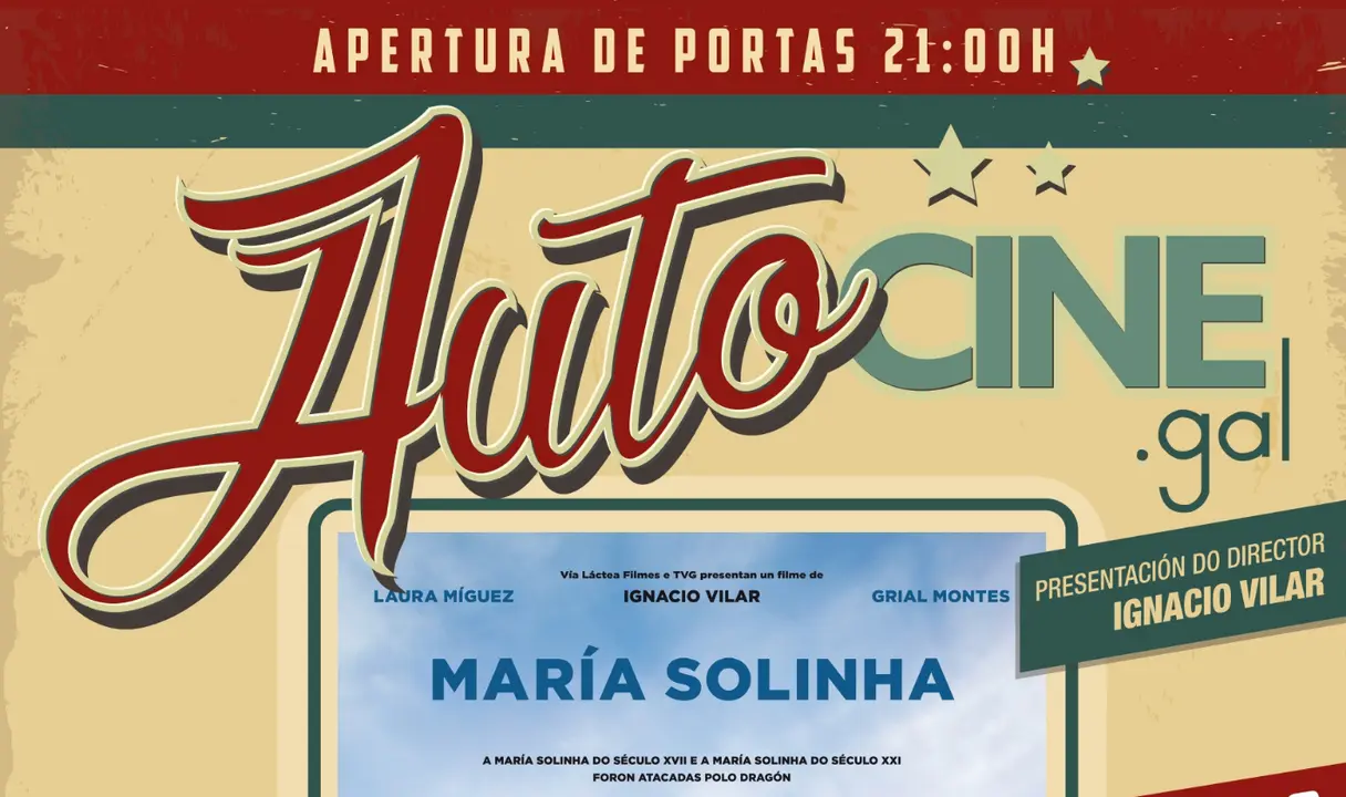 Cartel do largometraxe que acoller&aacute; o autocine en A Laracha