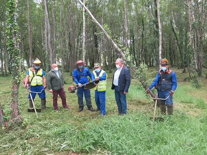 Actuaci&oacute;n no espazo verde xunto ao parque empresarial da Laracha