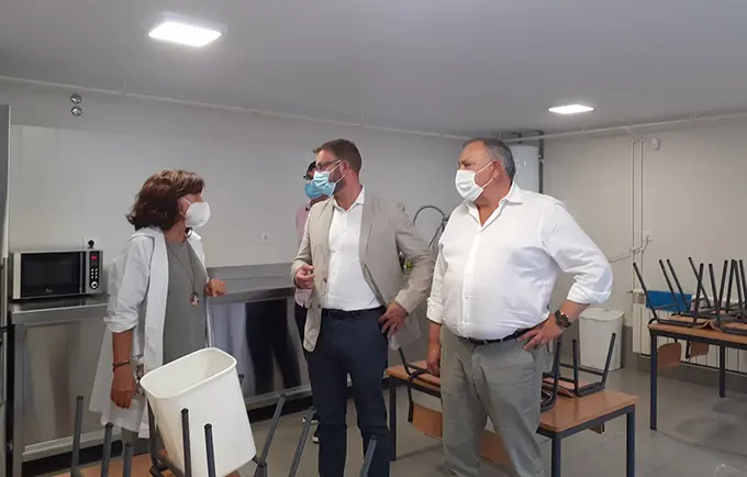 Interior dunha das aulas do CEIP Alfredo Bra&ntilde;as