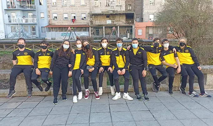 Deportistas do club SAL en Ourense o pasado fin de semana