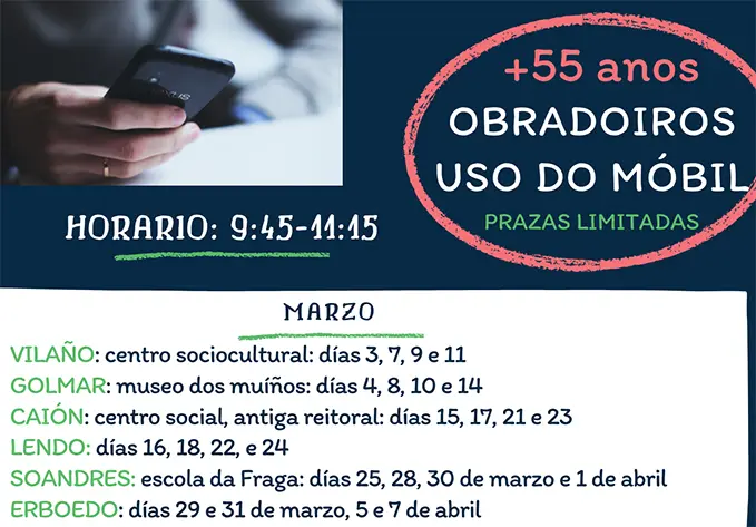 Os obradorios impartiranse durantes los pr&oacute;ximos meses do ano