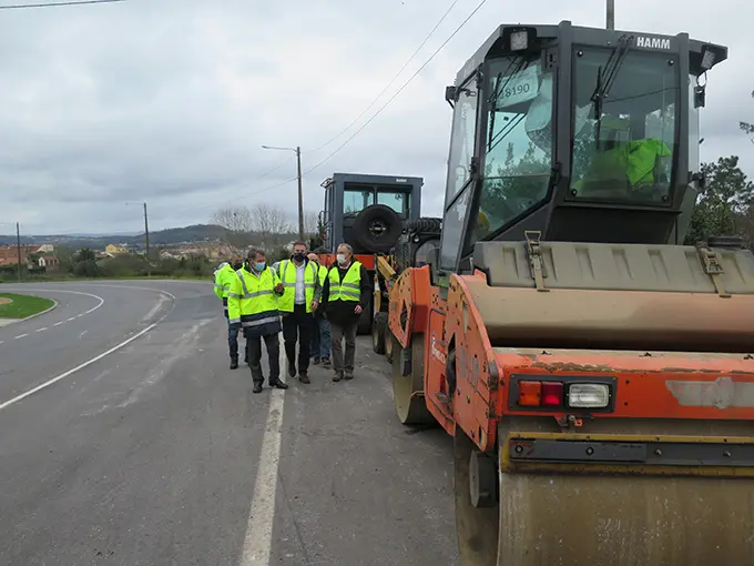 Visita de Gonzalo Trenor a obras no concello da Laracha