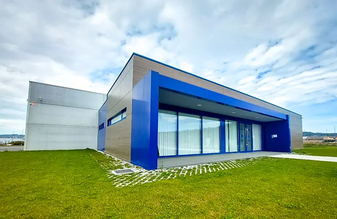 Espazo destinado ao viveiro de empresas na Laracha
