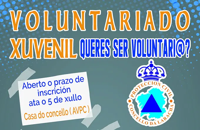 Cartel do programa de Voluntariado