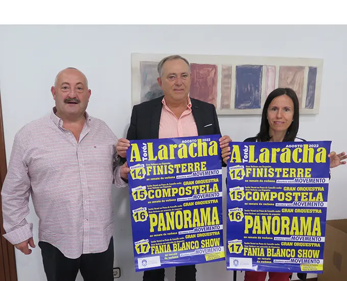 Momento da presentaci&oacute;n das actividades das Festas Patronais da Laracha