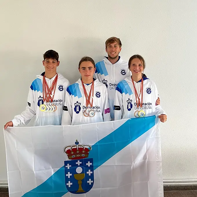 Os deportistas campi&oacute;s e subcami&oacute;ns de Espa&ntilde;a da Laracha