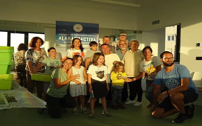 Imaxe do obradoiro na Laracha Activa. Nesta semana quenda de xornada sobre pesca