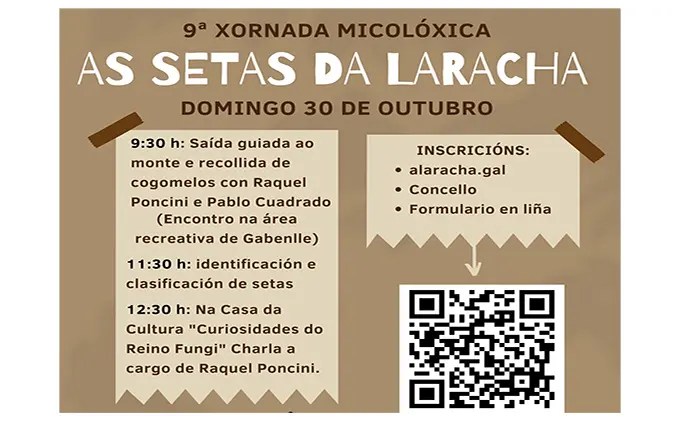 Xornada micol&oacute;xica "As setas da Laracha" 30 de outubro