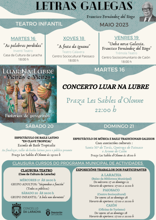 Programa municipal en torno ao D&iacute;a das Letras Galegas.