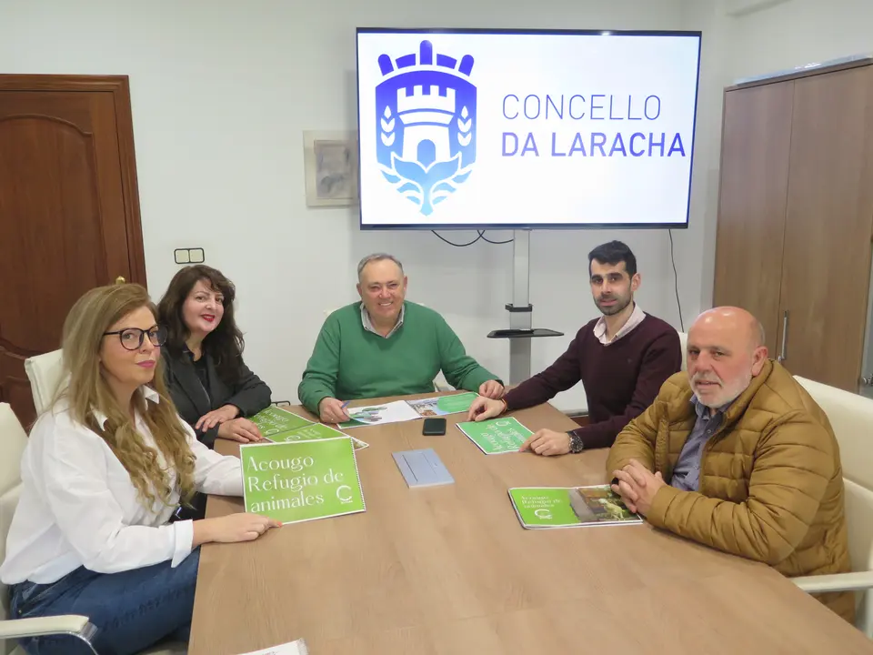 Reuni&oacute;n da Asociaci&oacute;n Acougo co Alcalde da Laracha.