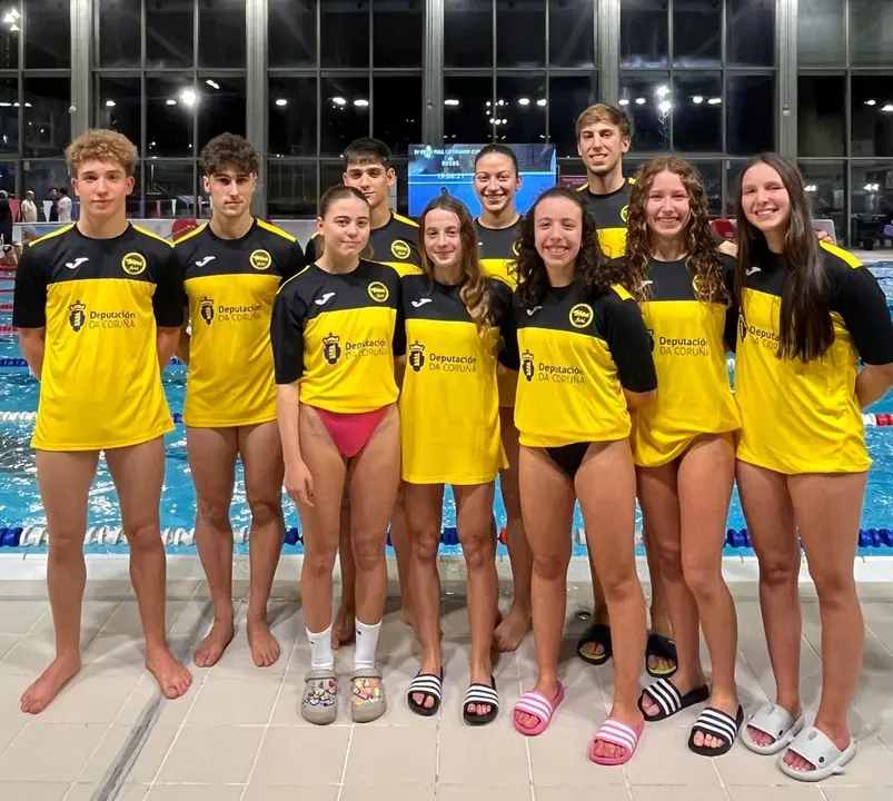 El Club Salvamento Laracha en el Campeonato de Espa&ntilde;a de Distancias Cortas, celebrado en Guadalajara.