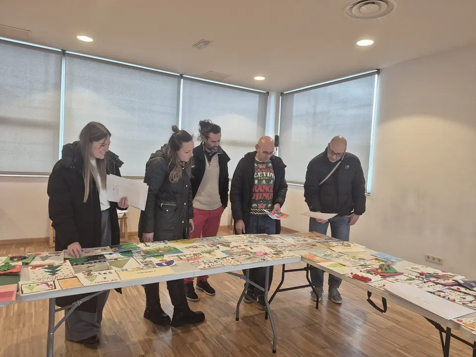 Jurado del Concurso de Postales de Navidad en A Laracha.
