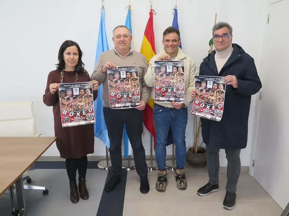Presentaci&oacute;n de la primera velada de boxeo en A Laracha.