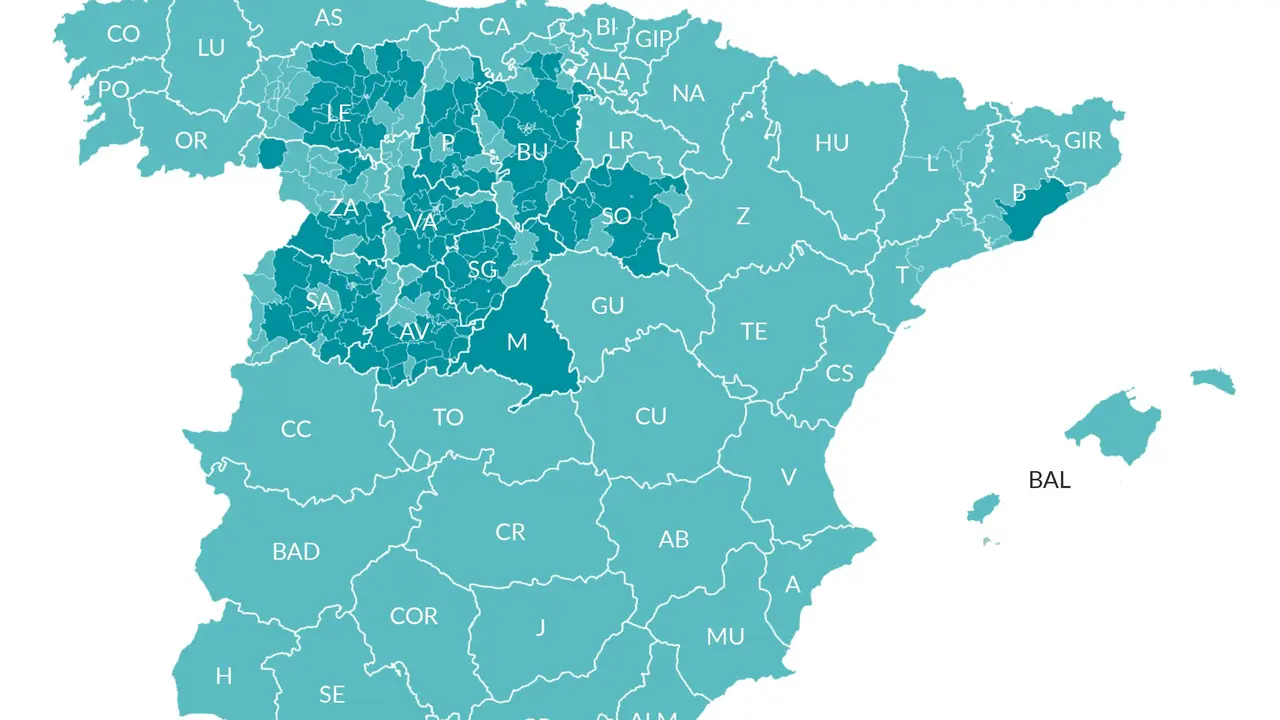 El mapa muestra la transici&oacute;n a la nueva normalidad por comunidades
