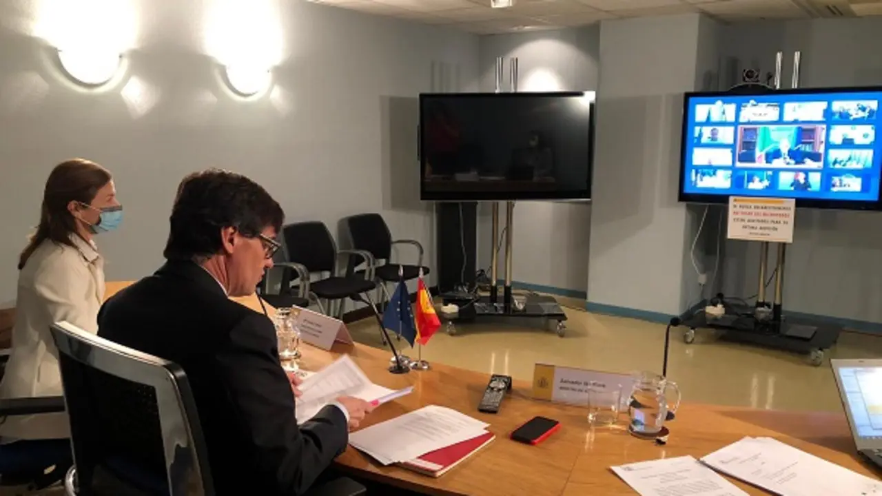 Salvador Illa particip&oacute; en la reuni&oacute;n informal de ministros de
Sanidad de la Uni&oacute;n Europea