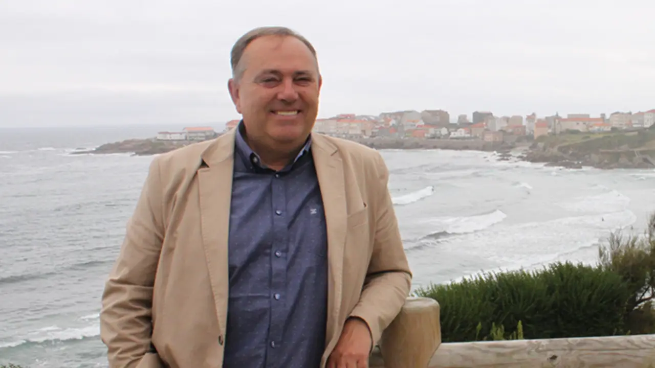 El alcalde Jos&eacute; Manuel L&oacute;pez Varela en Cai&oacute;n, A Laracha