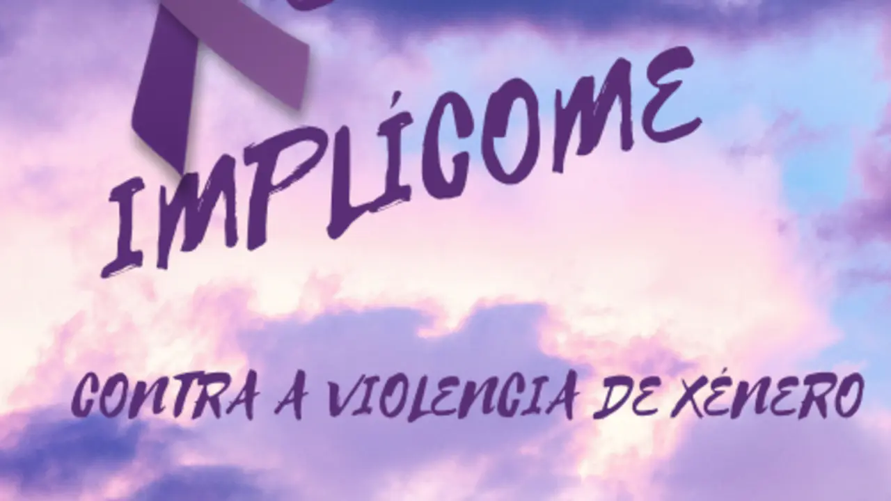 Cartel del 25N y de la campa&ntilde;a que lo conmemora en el Concello da Laracha