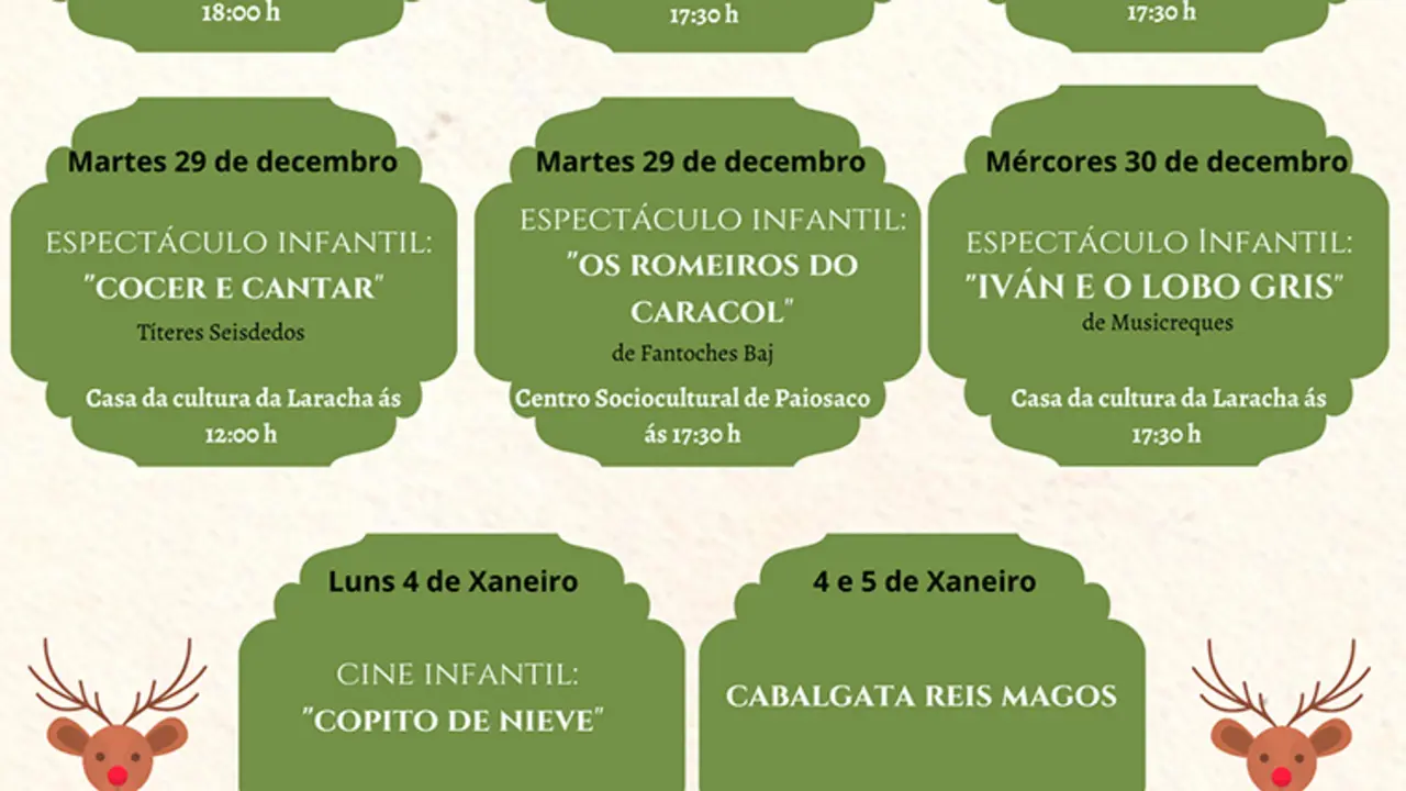 programa de Nadal do Concello da Laracha