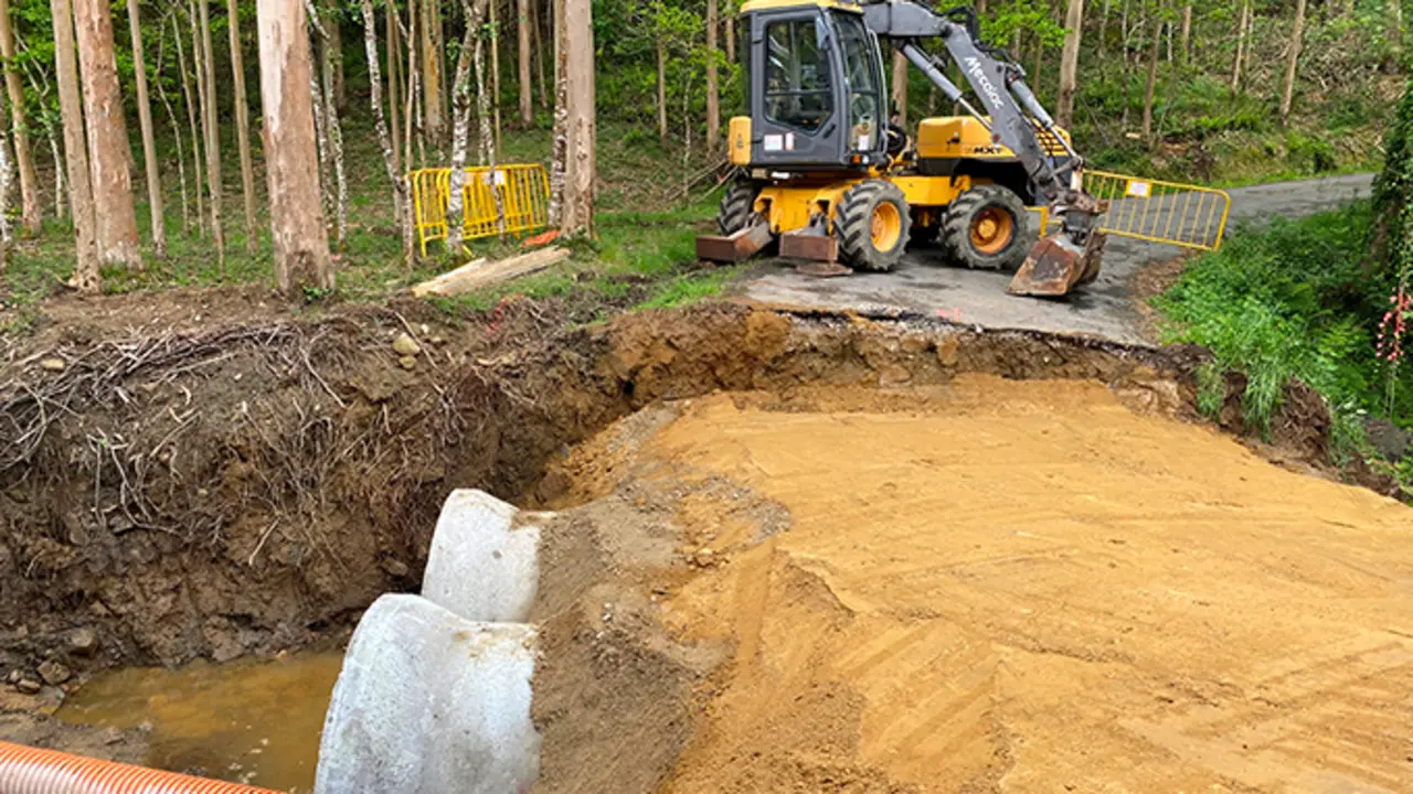 Obras executadas desde O Formigueiro ata Quint&aacute;ns (parroquia de Vila&ntilde;o)
