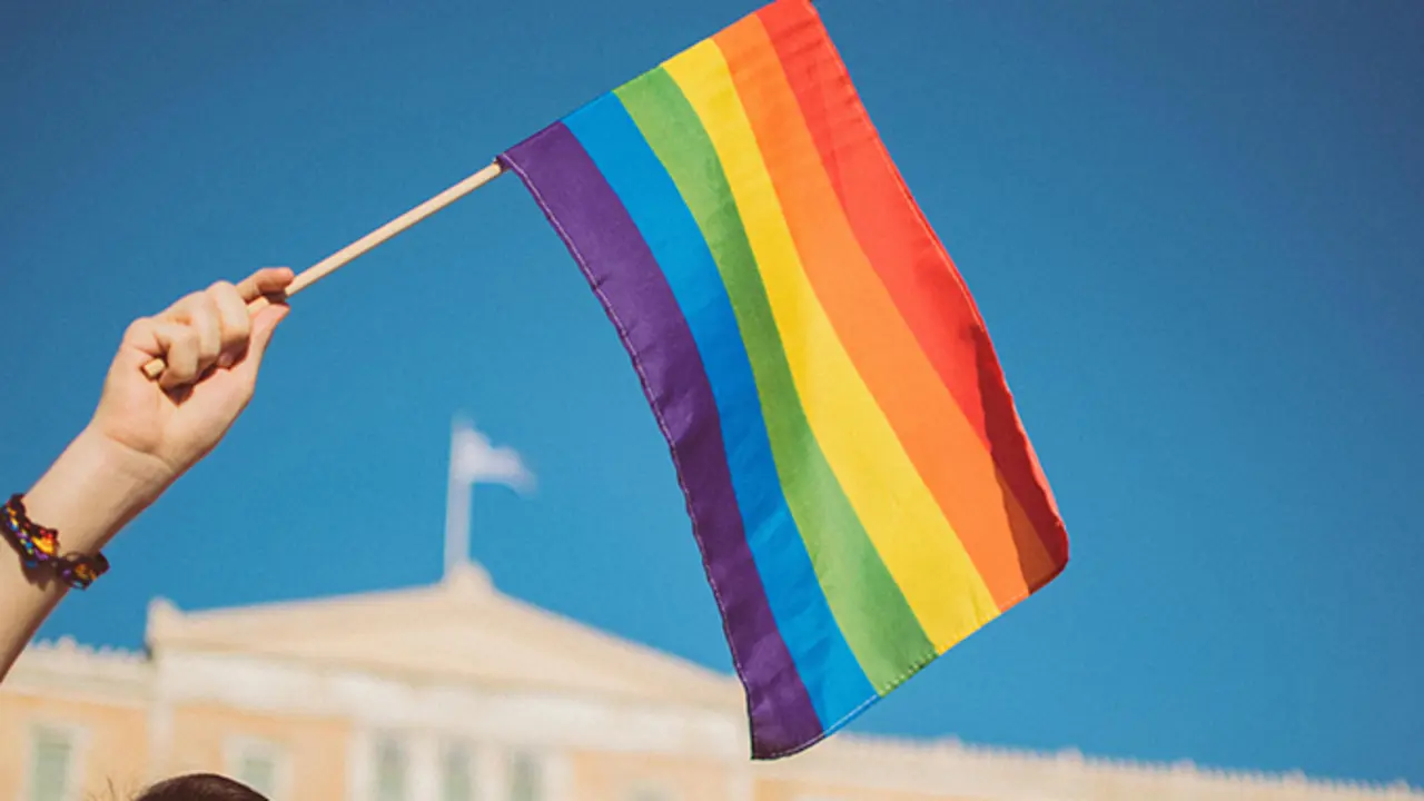 Bandeira distintiva do D&iacute;a Internacional do Orgullo LGTBI