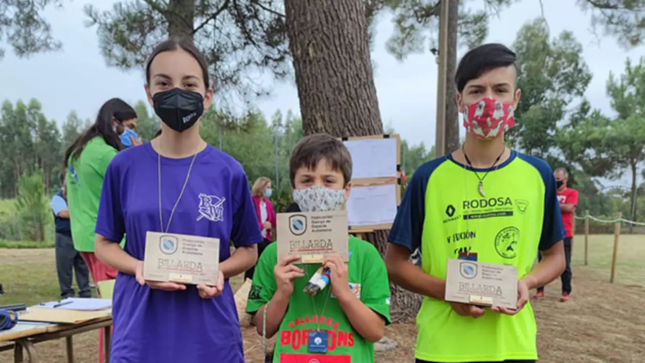 Xugadores de billarda en Sanxenxo