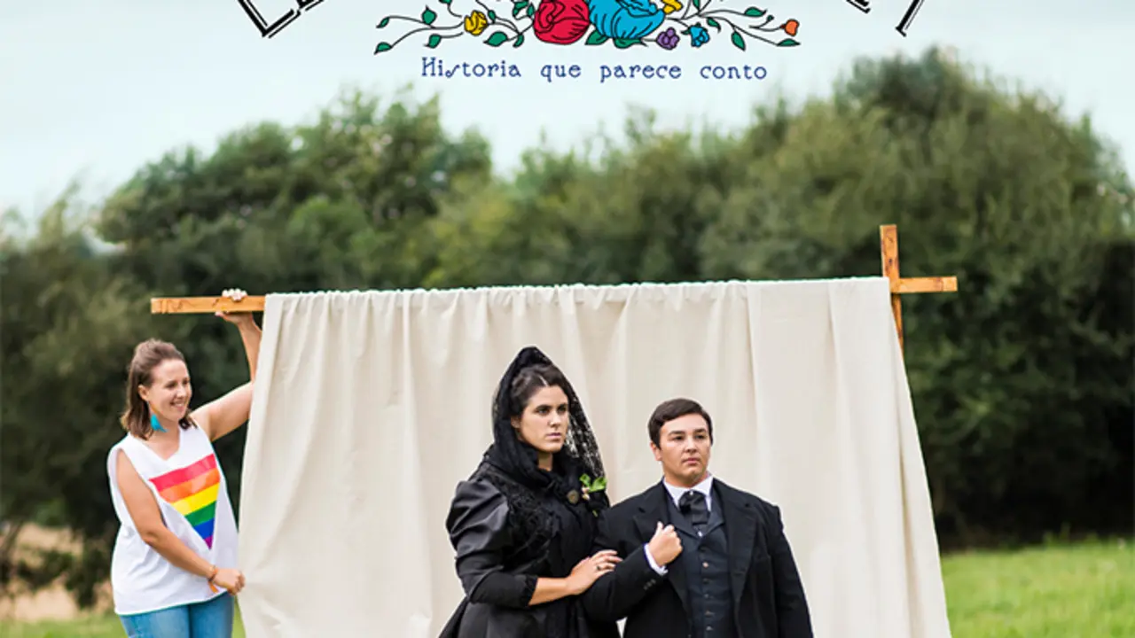 Imaxe promocional da obra teatral "Elisa e Marcela"
