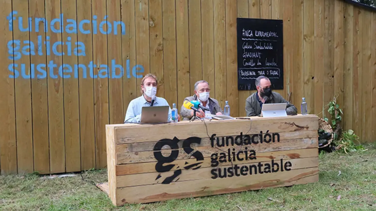 En la presentaci&oacute;n de Galicia Sustentable en Montemaior participaron Marcos P&eacute;rez, Jos&eacute; Manuel L&oacute;pez y Fernando Jim&eacute;nez