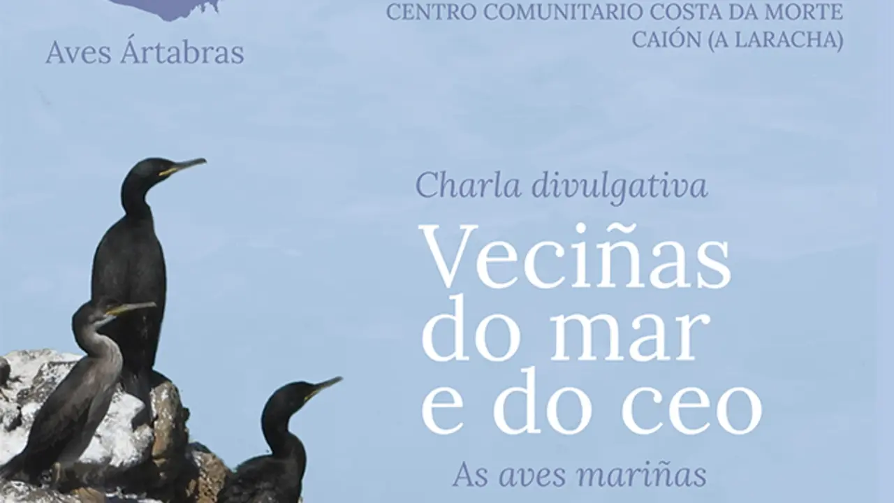 Charla divulgativa en Cai&oacute;n sobre aves mari&ntilde;as da Costa da Morte
