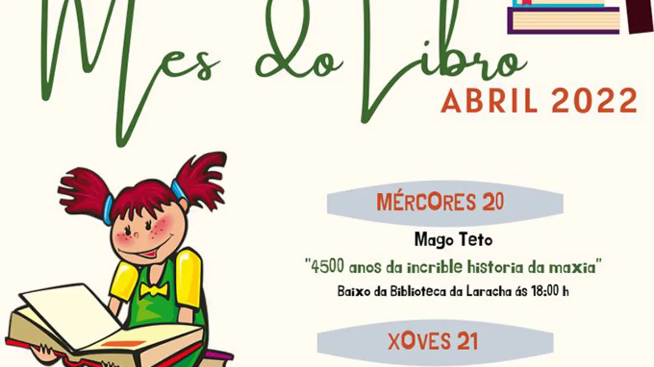 A Laracha s&uacute;mase a celebraci&oacute;n do D&iacute;a Internacional do Libro
