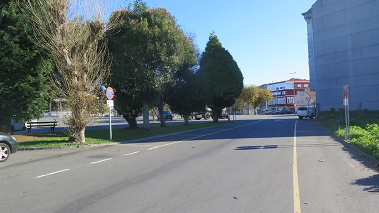 Zona das obras adxudicadas pola Xunta de Galicia en Paiosaco