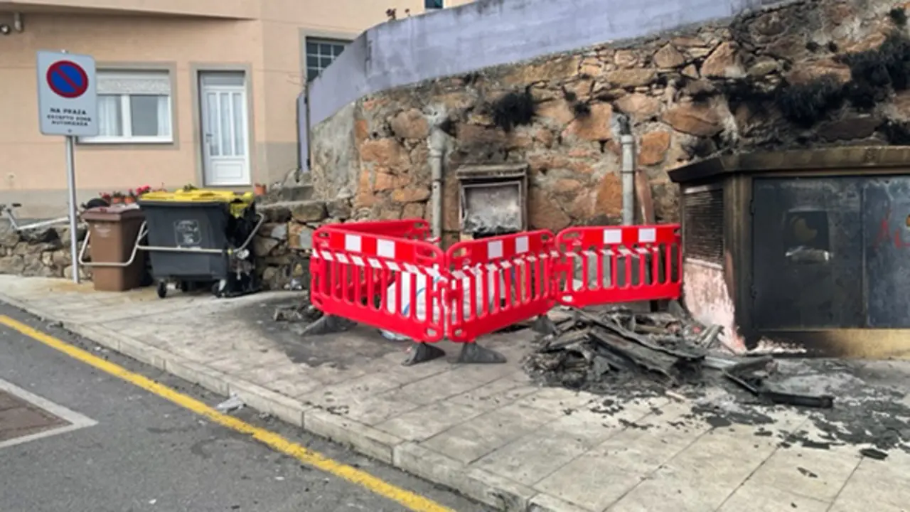 Zona onde se rexistrou o acto de vandalismo