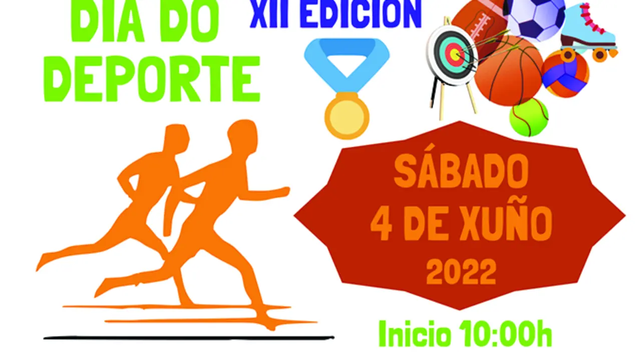 Cartel do D&iacute;a do deporte na Laracha