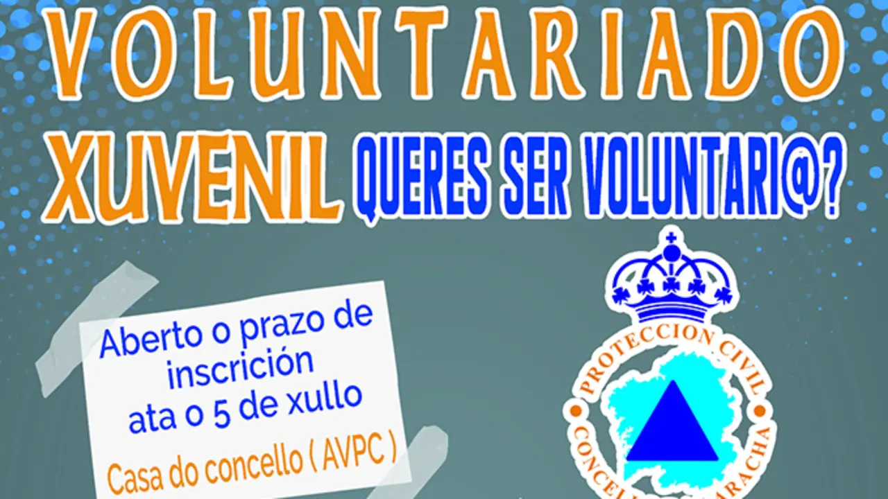 Cartel do programa de Voluntariado