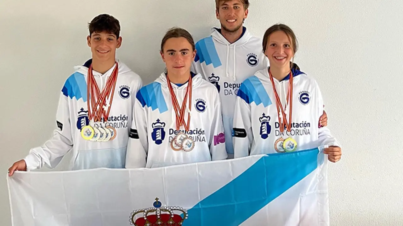 Os deportistas campi&oacute;s e subcami&oacute;ns de Espa&ntilde;a da Laracha