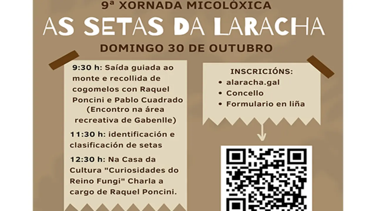 Xornada micol&oacute;xica "As setas da Laracha" 30 de outubro