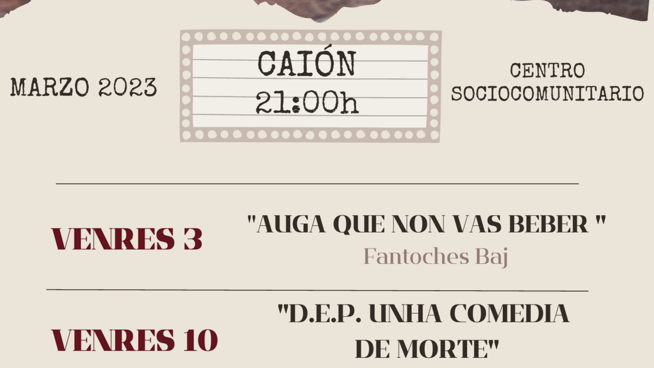 Cartel da nova edici&oacute;n de "Teatro con Salitre".