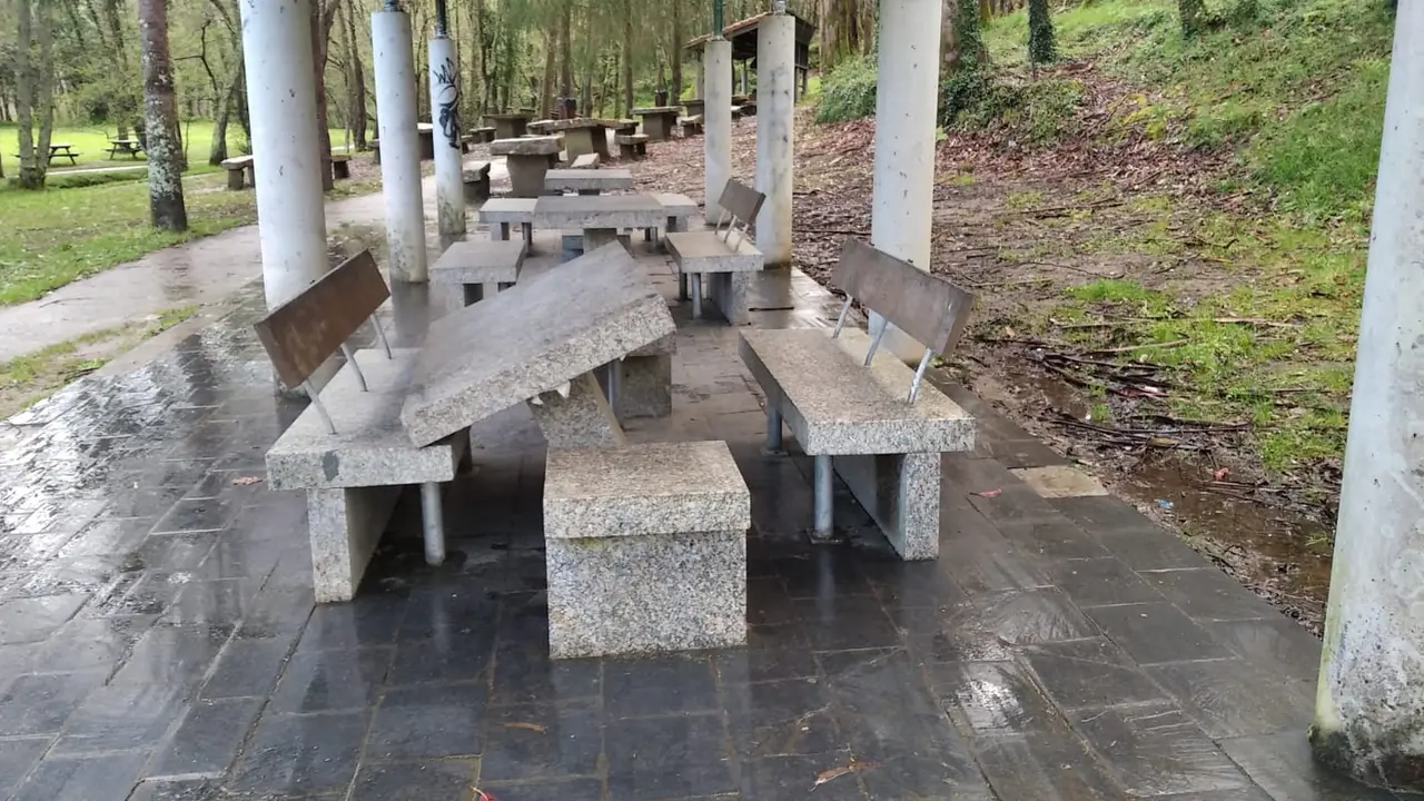 Acto vand&aacute;lico rexistrado na &aacute;rea recreativa de Gabenlle.