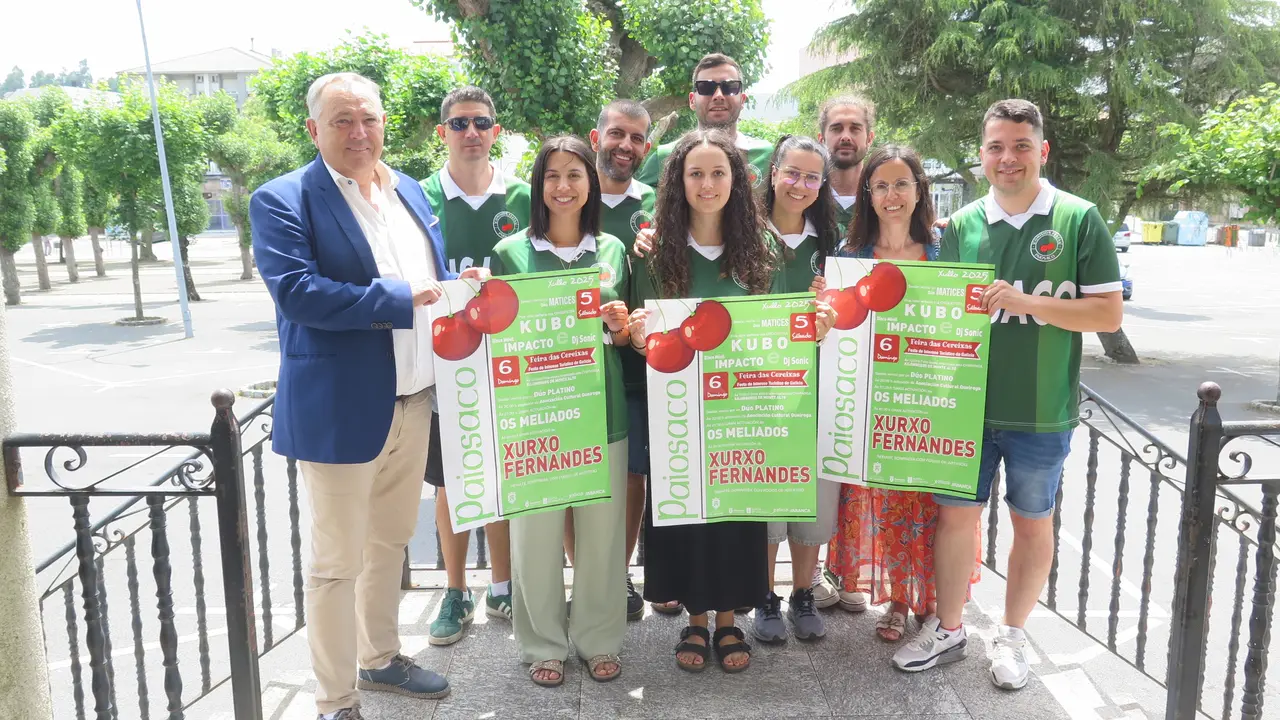 Presentaci&oacute;n do cartel da Festa das Cereixas 2025.