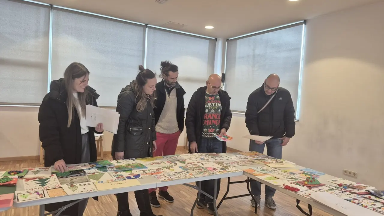 Jurado del Concurso de Postales de Navidad en A Laracha.