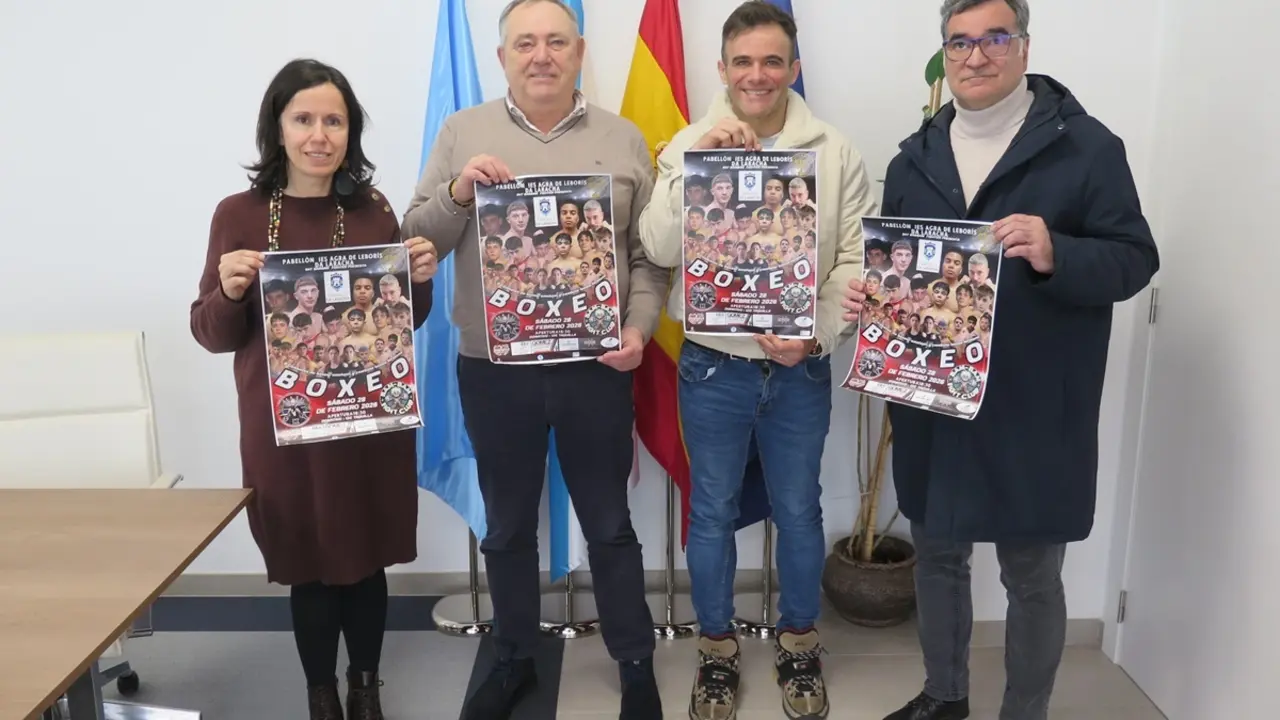 Presentaci&oacute;n de la primera velada de boxeo en A Laracha.